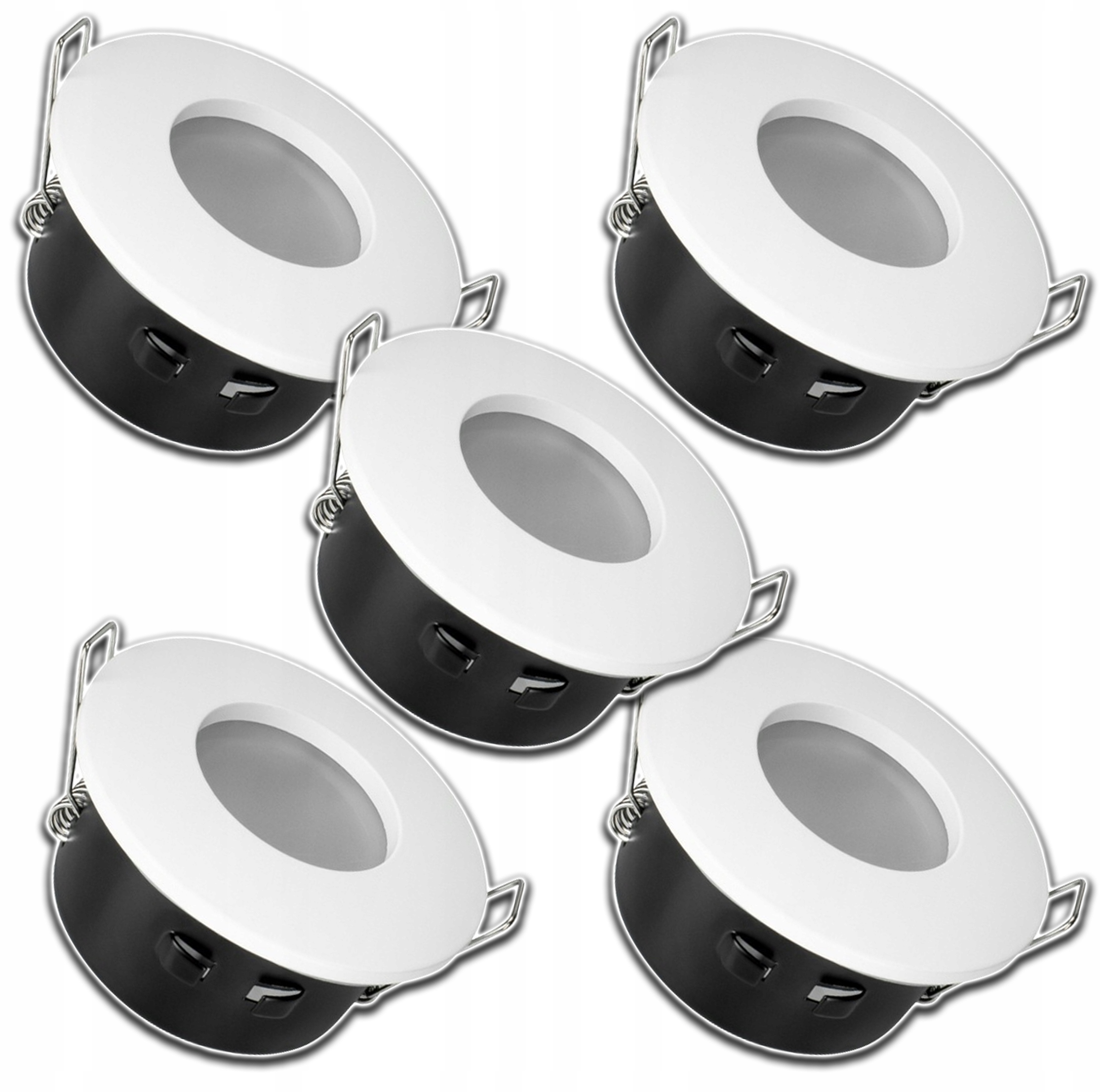 5xVODOTĚSNÉ Hermetické Stropní Svítidlo Halogen Ip 65 Zapuštěné