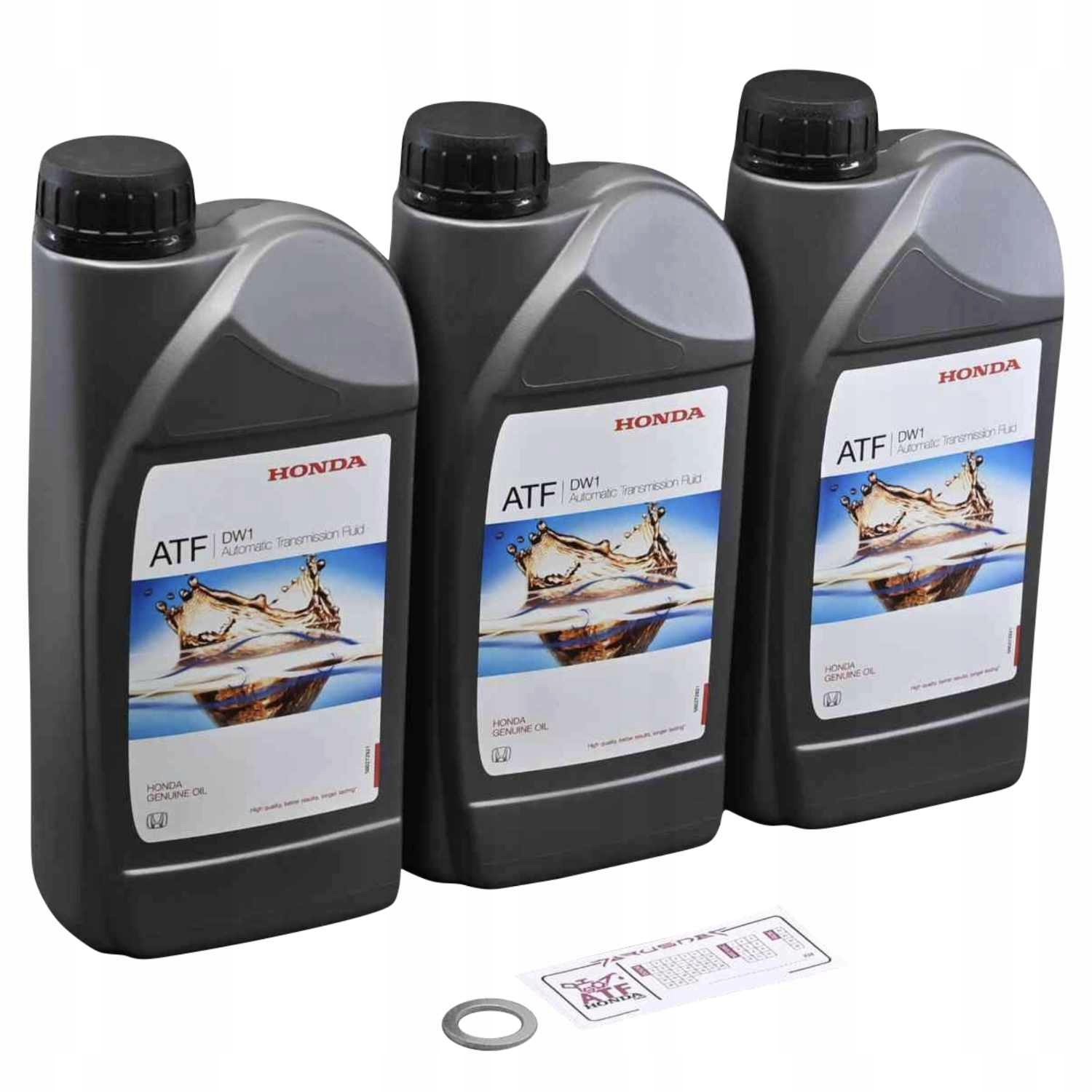 3x ATF-DW1 Honda Oe Olej Automat 3x 1L (3L) Podložka 08268-99901HE