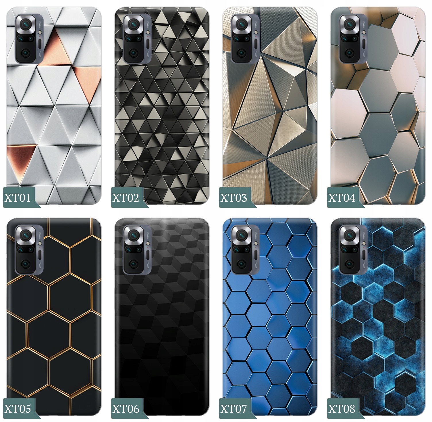 ETUI do XIAOMI REDMI NOTE 10 PRO + SZKŁO WZORY Typ plecki