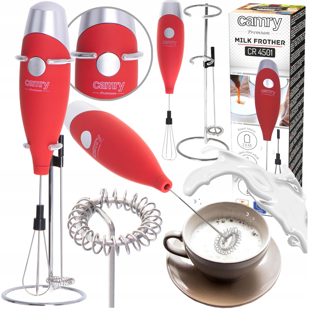 SPIENIACZ UBIJACZ DO MLEKA PIANKI MIESZADŁO STOJAK