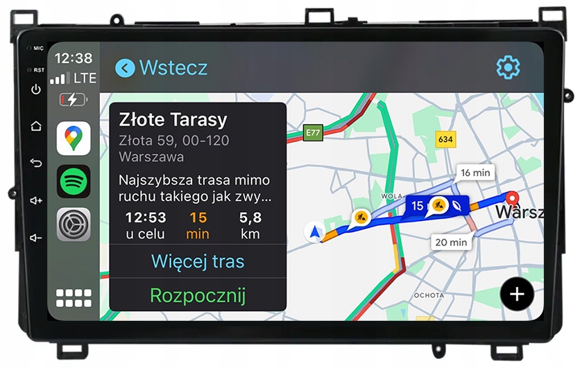 Toyota Auris Corolla 2014-2018 Radio Nawigacja Android Auto Carplay Mapy