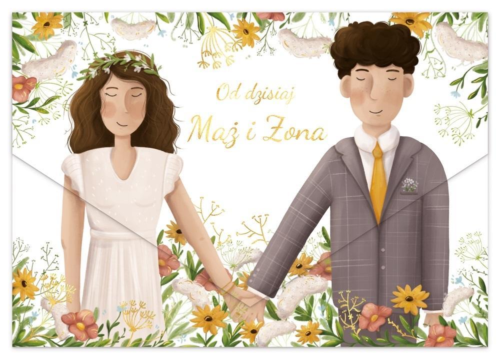 KARNET A5 ŚLUB PARA MŁODA BOHO