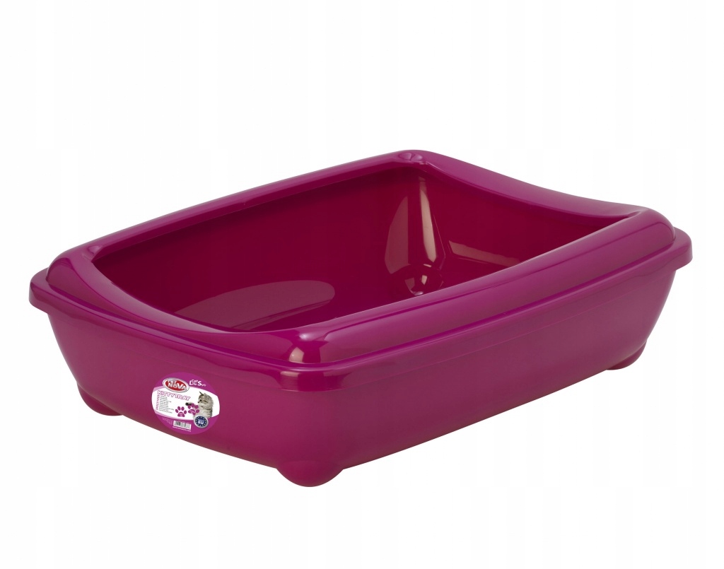 

Pet Nova Kuweta otwarta z ramką 50cm L Różowa