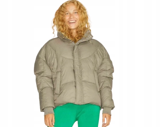 Zimní Jjxx Prošívaná Bunda S Kapucí Hnědá S Krátkým Zipem L K_a