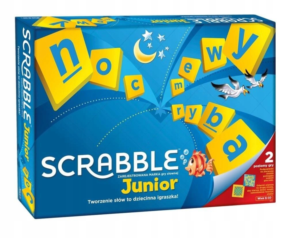 Gra Planszowa Scrabble Junior Mattel