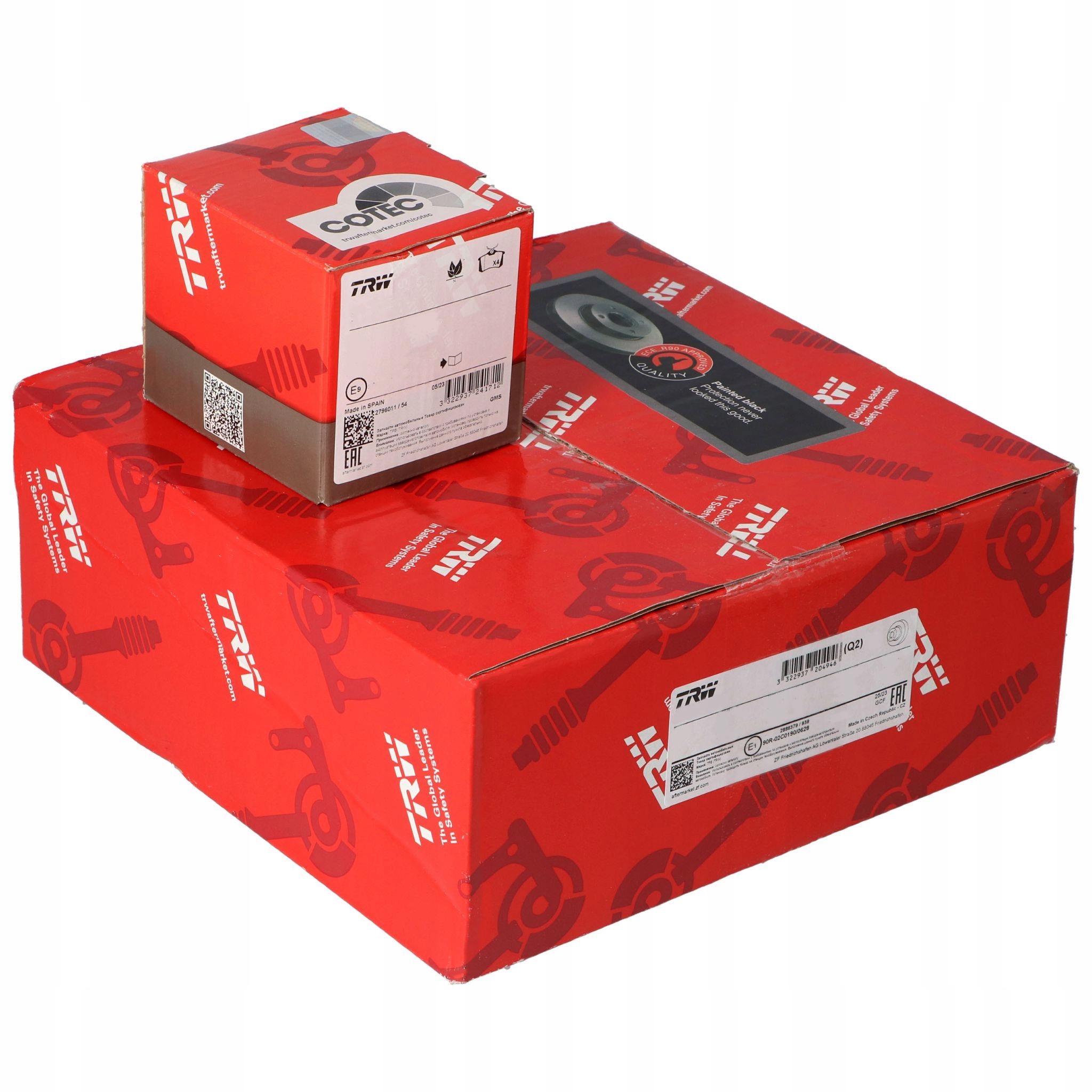 2× trw DF4283 тормозной диск тормозные колодки перед комплект. GDB3450