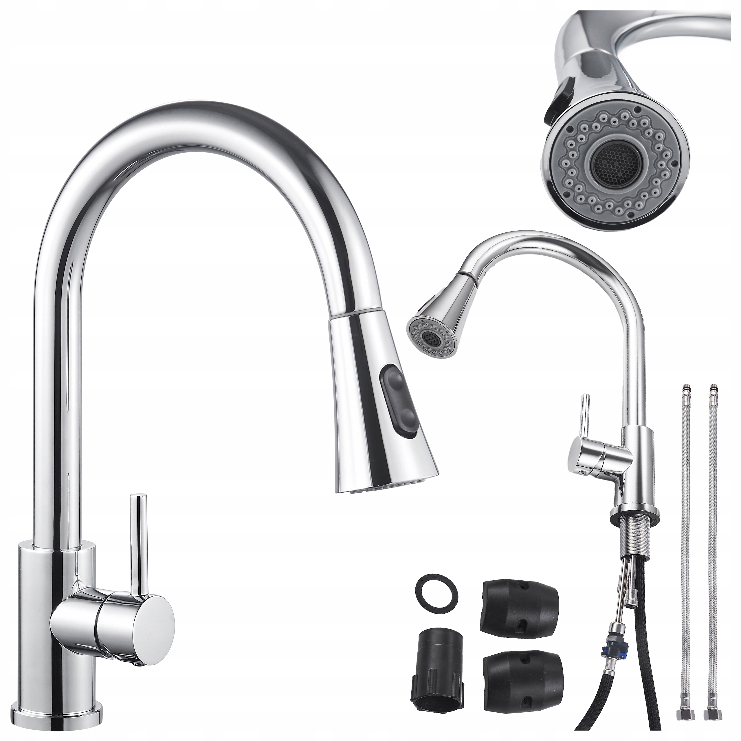 Bateria Kuchenna Nablatowa Lenox Chrom – Klasyczna, Obrotowa, Połysk, Metal