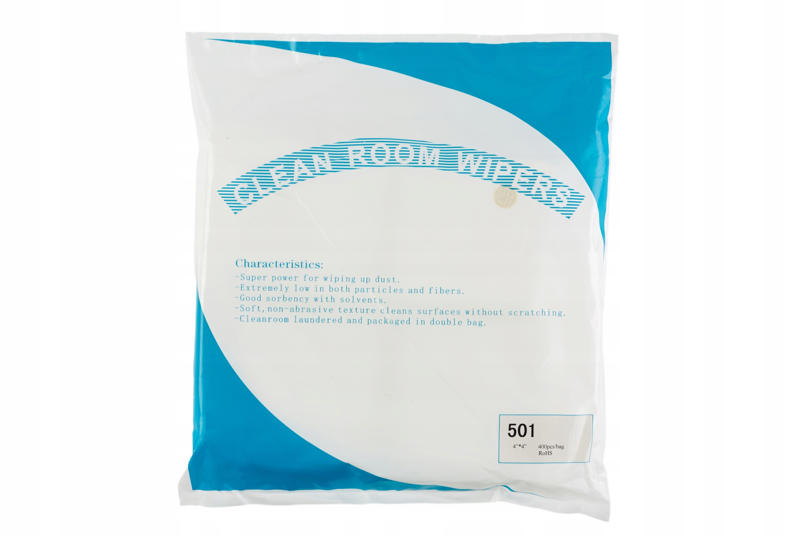 Bezprašné utěrky pro optiku obrazovek cleanroom mikrovlákno 180 g 10x10 cm