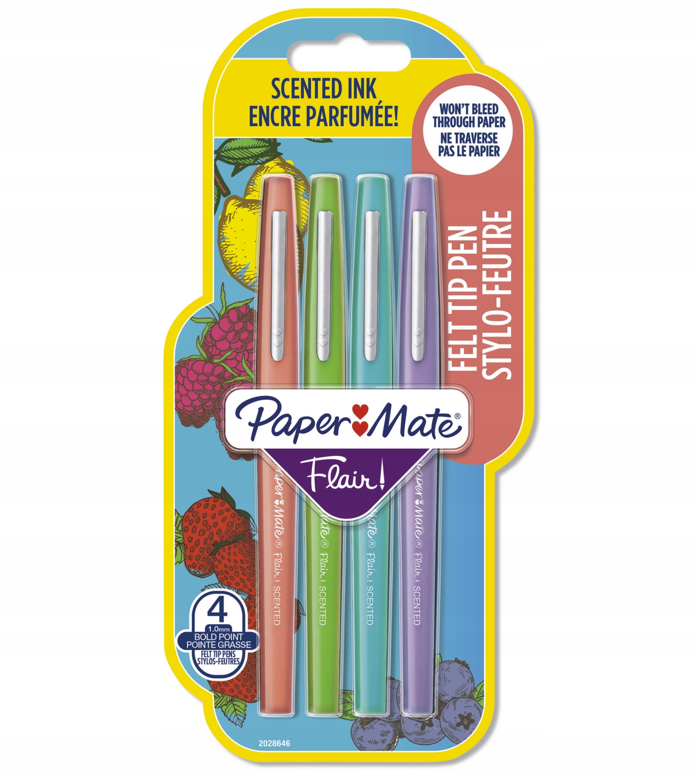 Zapachowe Pisaki 4 Kolory Komplet KOLOROWYCH Flamastrów dla DZIECI Pisaki Marka inna