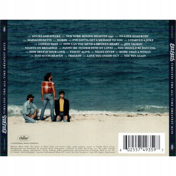 BEE GEES TIMELESS GREATEST HITS CD ALL TIME BEST Seria The Best Of Hits