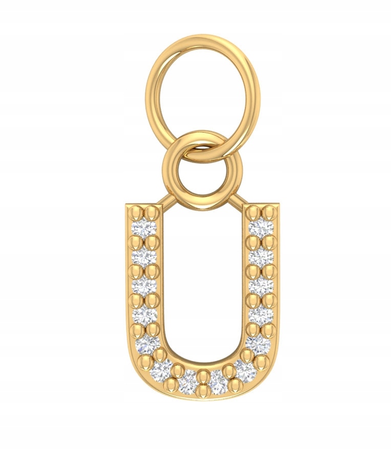 Zlatý Přívěsek Zdobený Písmenkem Pr. 585 Abeceda