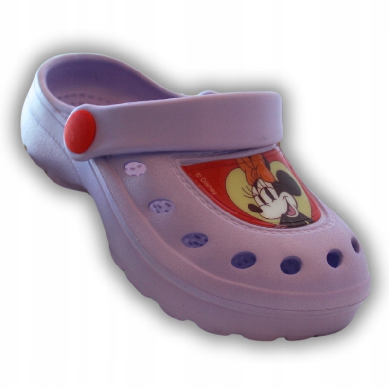KLAPKI PIANKOWE KROKSY MYSZKA MINNIE DISNEY DZIEWCZĘCE PLAŻOWE BASEN 26/27