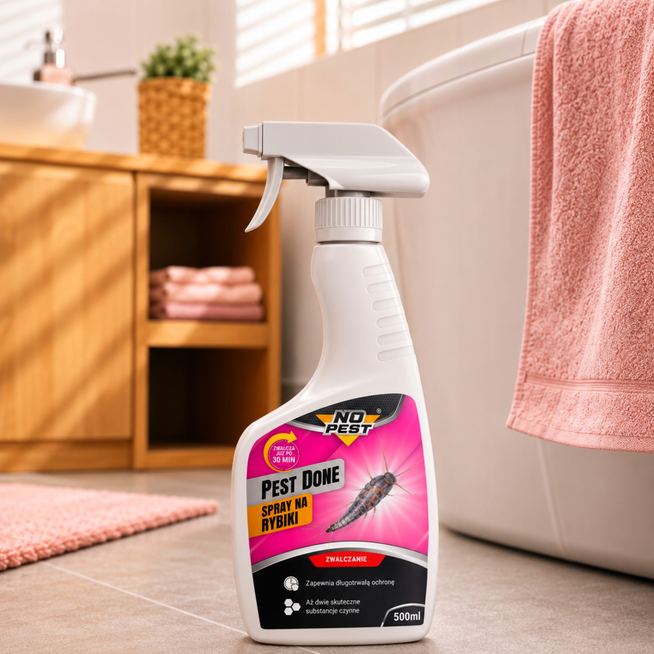 No Pest rinkinys nuo cukrinukų – 500 ml purškalas ir 400 ml foggeris – produkto nuotrauka 12