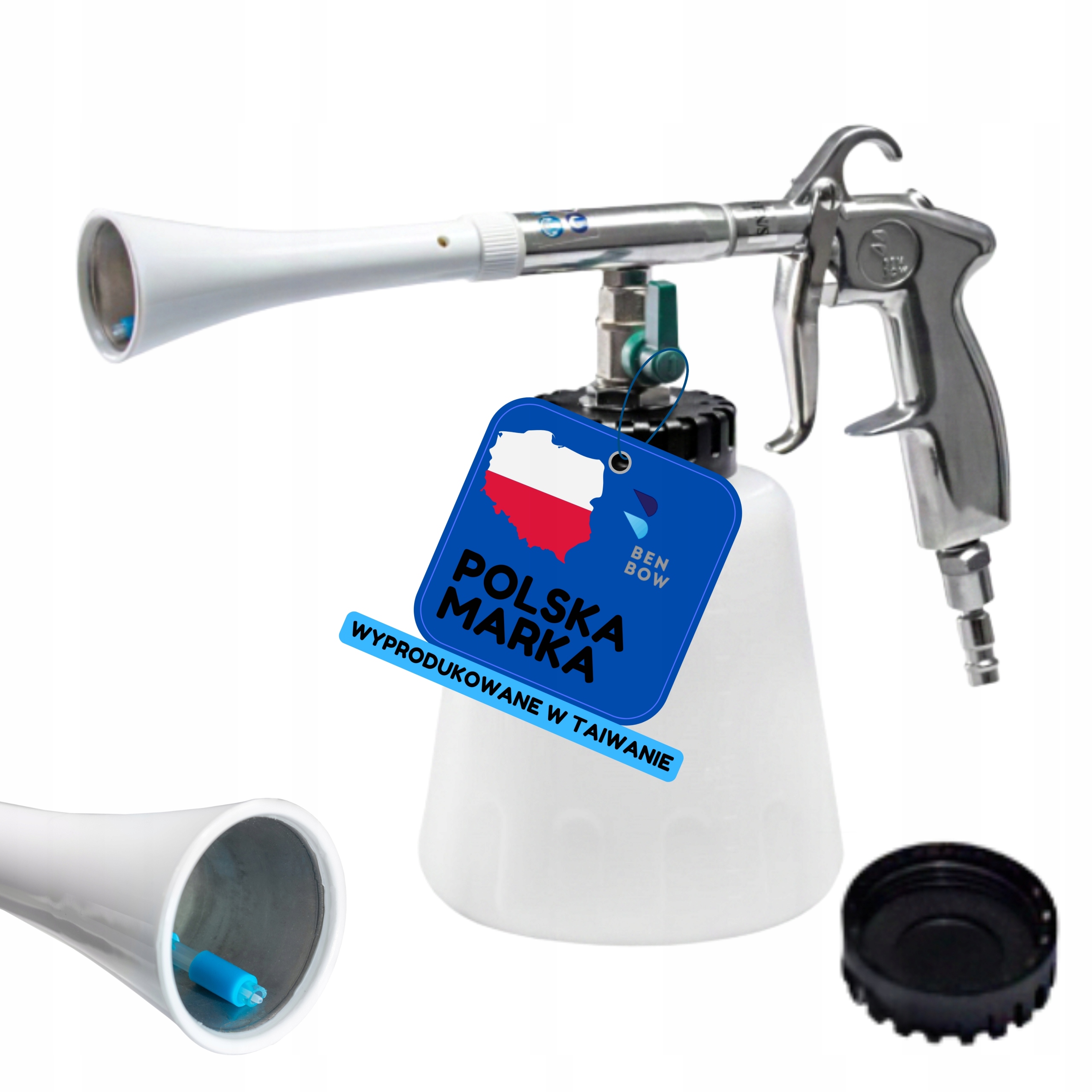 Pištoľ na pranie Čalúnenia Benbow Blue Storm Metal