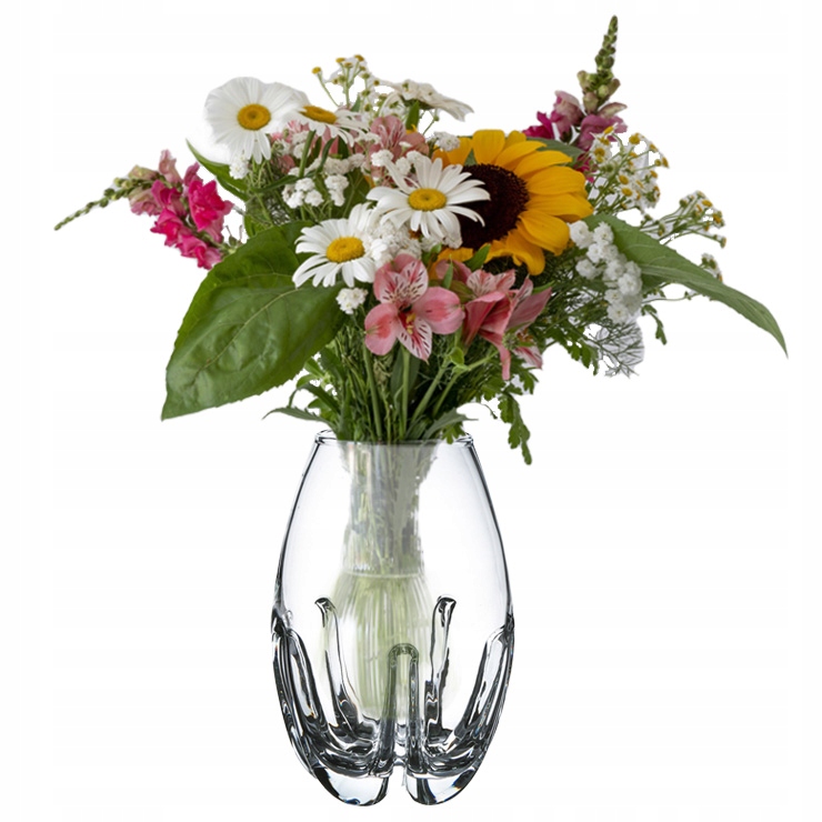 

Wazon szklany Mandarynka 19cm na kwiaty dekoracja