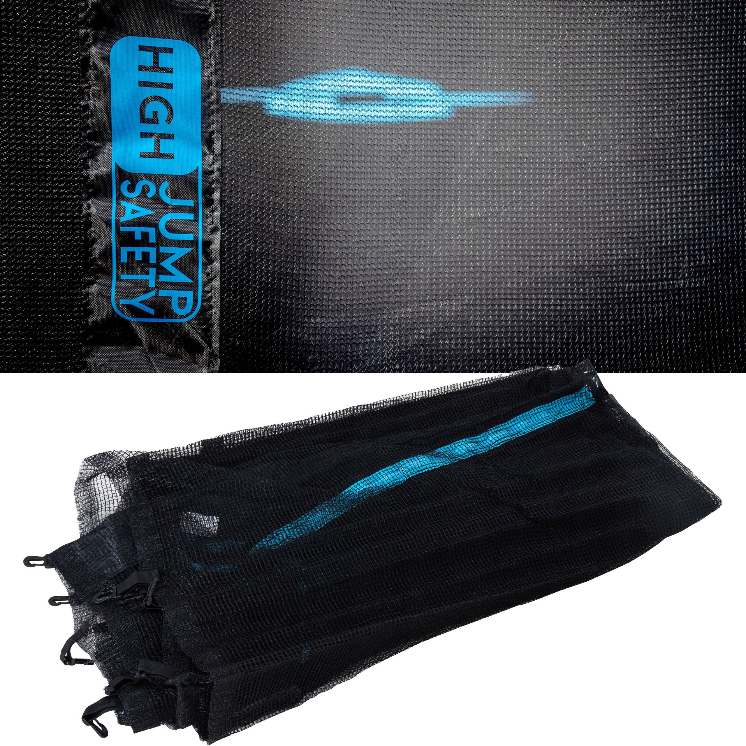 SIATKA ZEWNĘTRZNA DO TRAMPOLINY 6FT NA 6 SŁUPKÓW Kod producenta NET-OUTSIDEPRO-6FT-BLUE