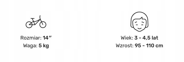 Rower Woom 2, zielony, 14" Model 2