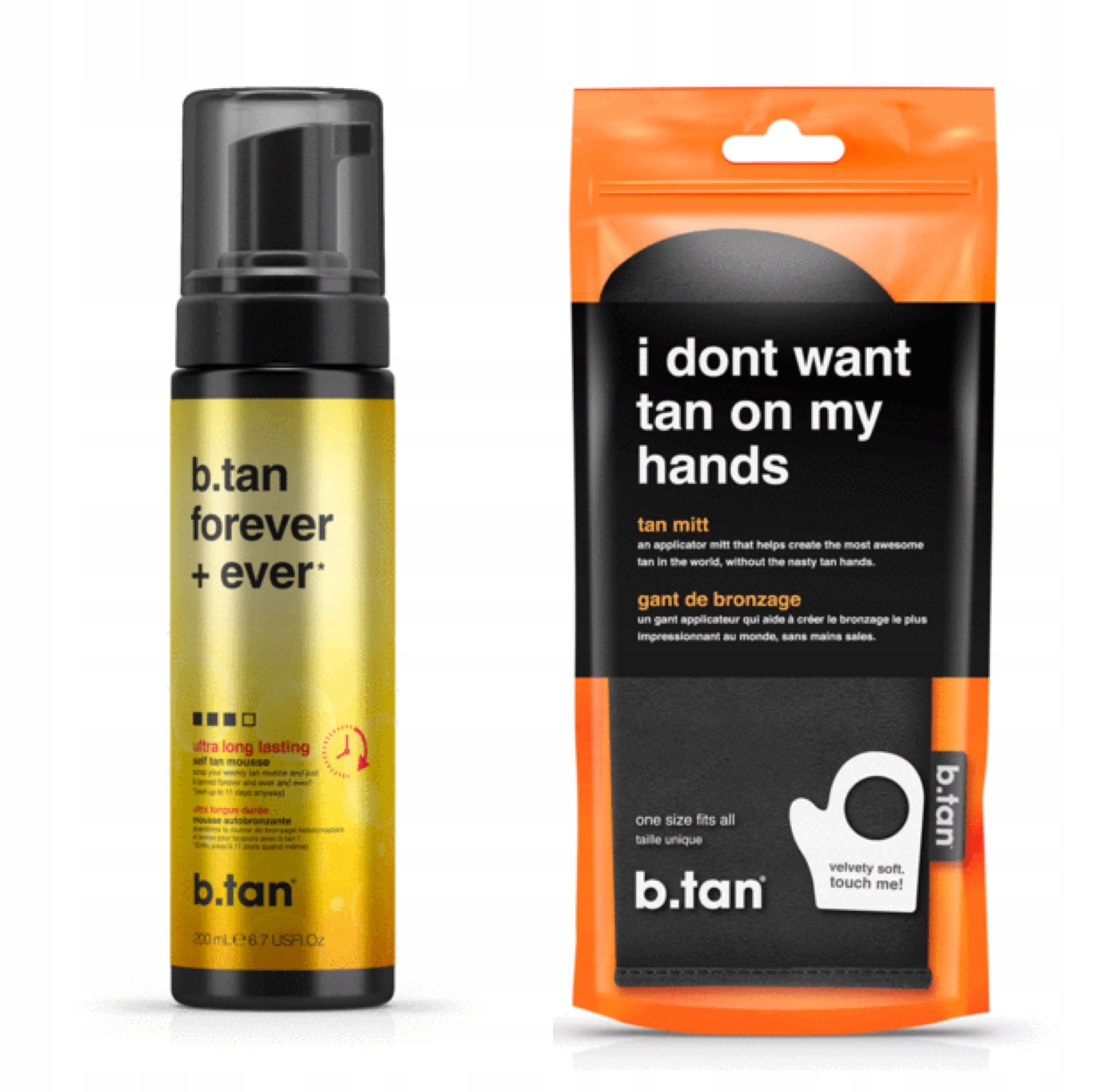 B.Tan pianka Samoopalająca forever+ever + rękawica