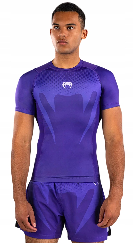 Venum Rashguard Krátký rukáv Short Sleeve No Gi Purple XL
