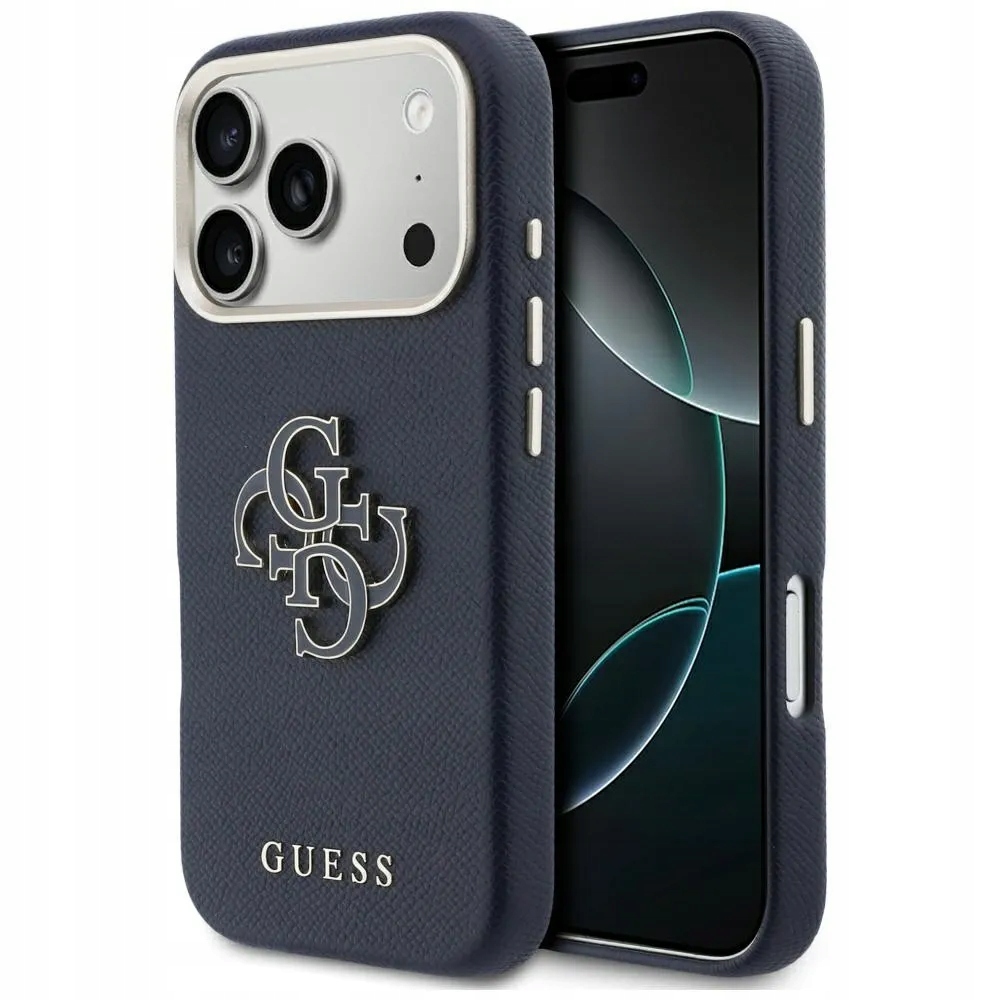 Guess pouzdro pro Iphone 17 Pro GUHCP17L5PS4RGGB (pu Fw Resin Logo) modré