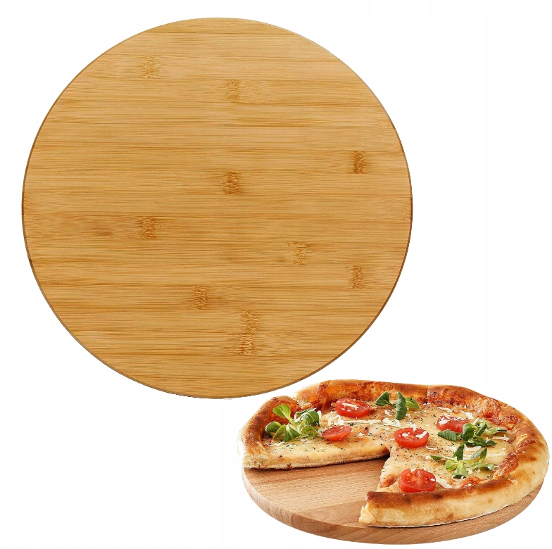 

Duża Platera Bambusowa Deska Obrotowa 35cm