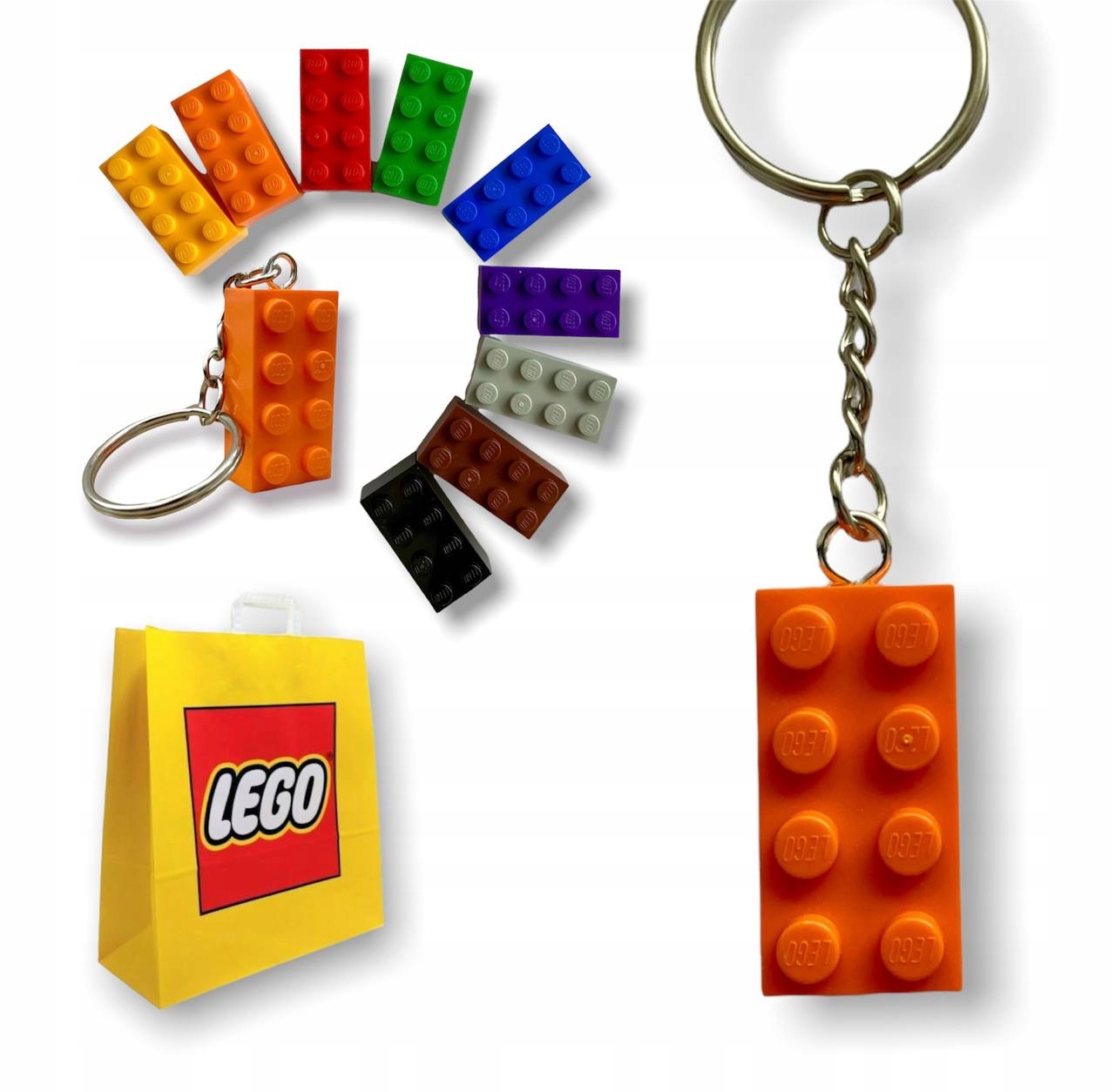 

Lego Brelok Klocek Brick Breloczek Kolory Gratis