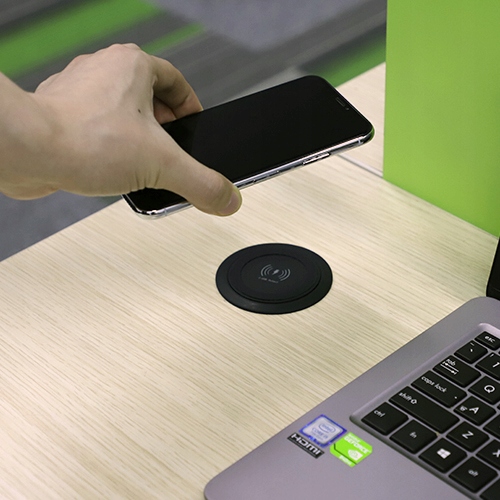 Ładowarka Indukcyjna Blatowa z USB Gniazdo Biurkowe Spacetronik SPS-R0D3B Rodzaj gniazda blatowe