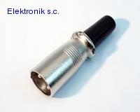 

Wtyk mikrofonowy męski Xlr 3pin na kabel z obejmą