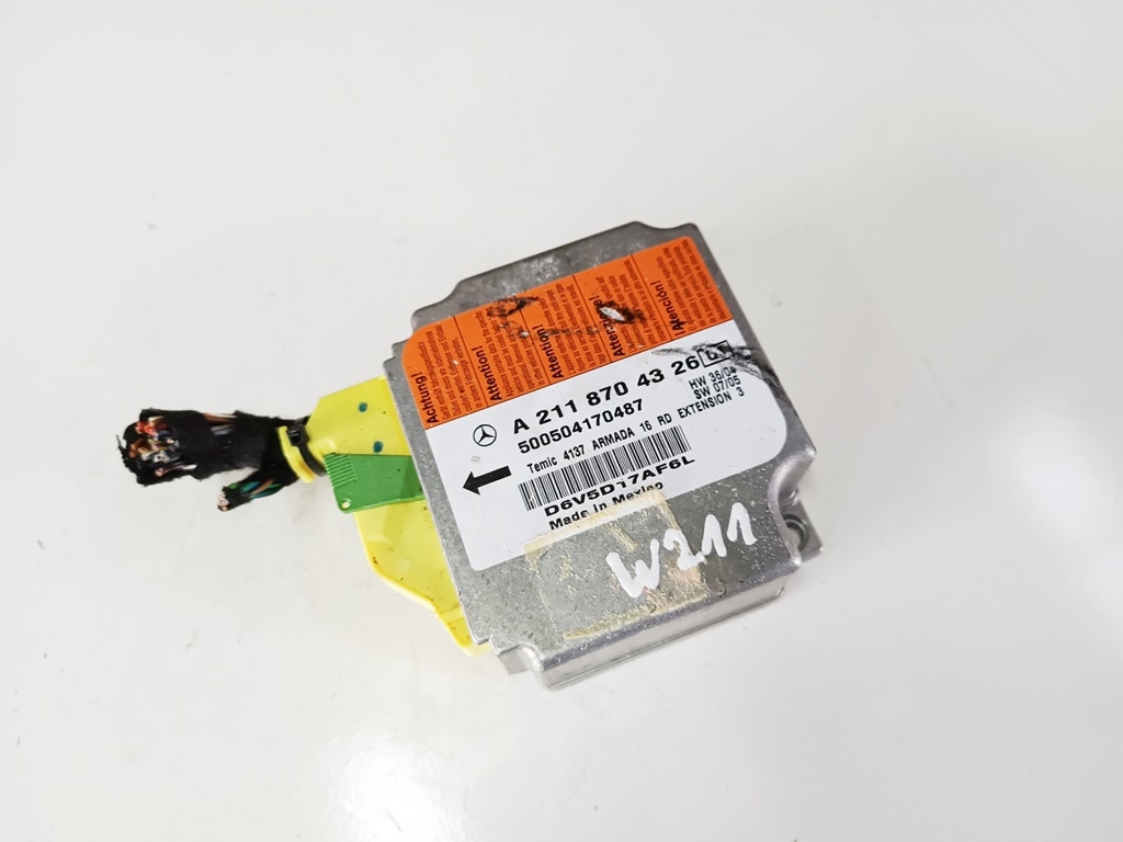 Mercedes W211 06r 3,5 V6 modul sensor airbag A2118704326 za 35 zł z