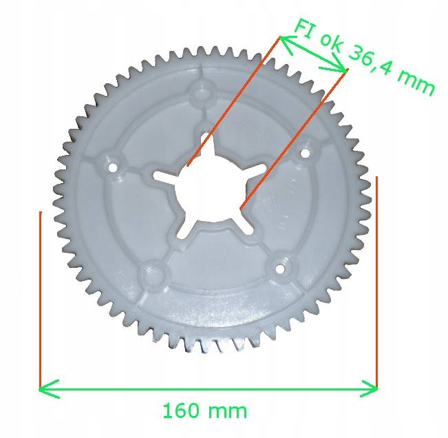 ZĘBATKA WIENIEC ZĘBATY STIGA 300 T53BW 322120110/0 Typ zębatka