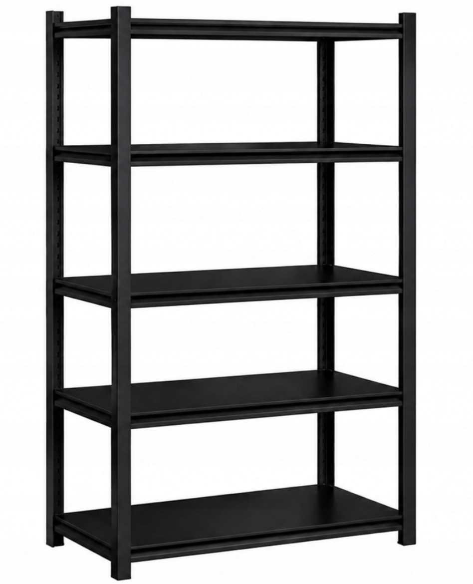 Kovový skladový regál 200x120x40 5 polic Pevný pro sklad spojovací materiál
