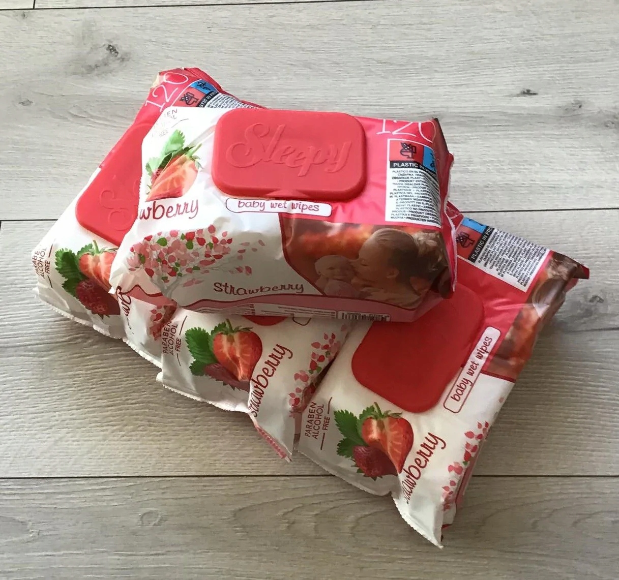 Chusteczki Nawilżane Sleepy 120szt Truskawka Marka Inna