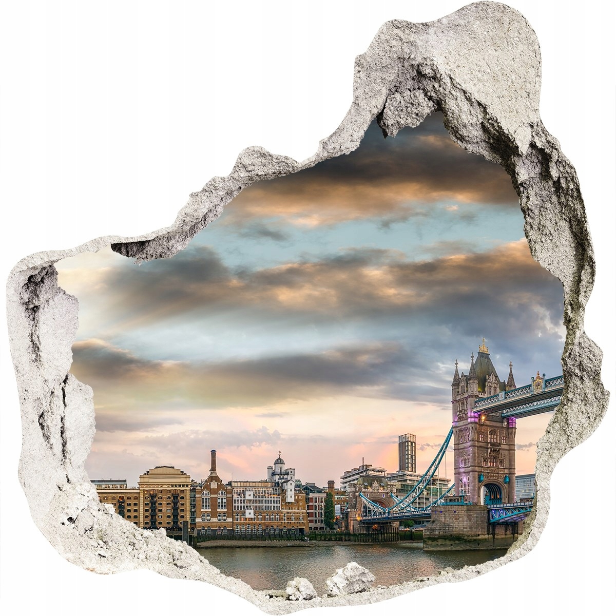 

Fototapeta dziura na ścianę Tower Bridge Londyn