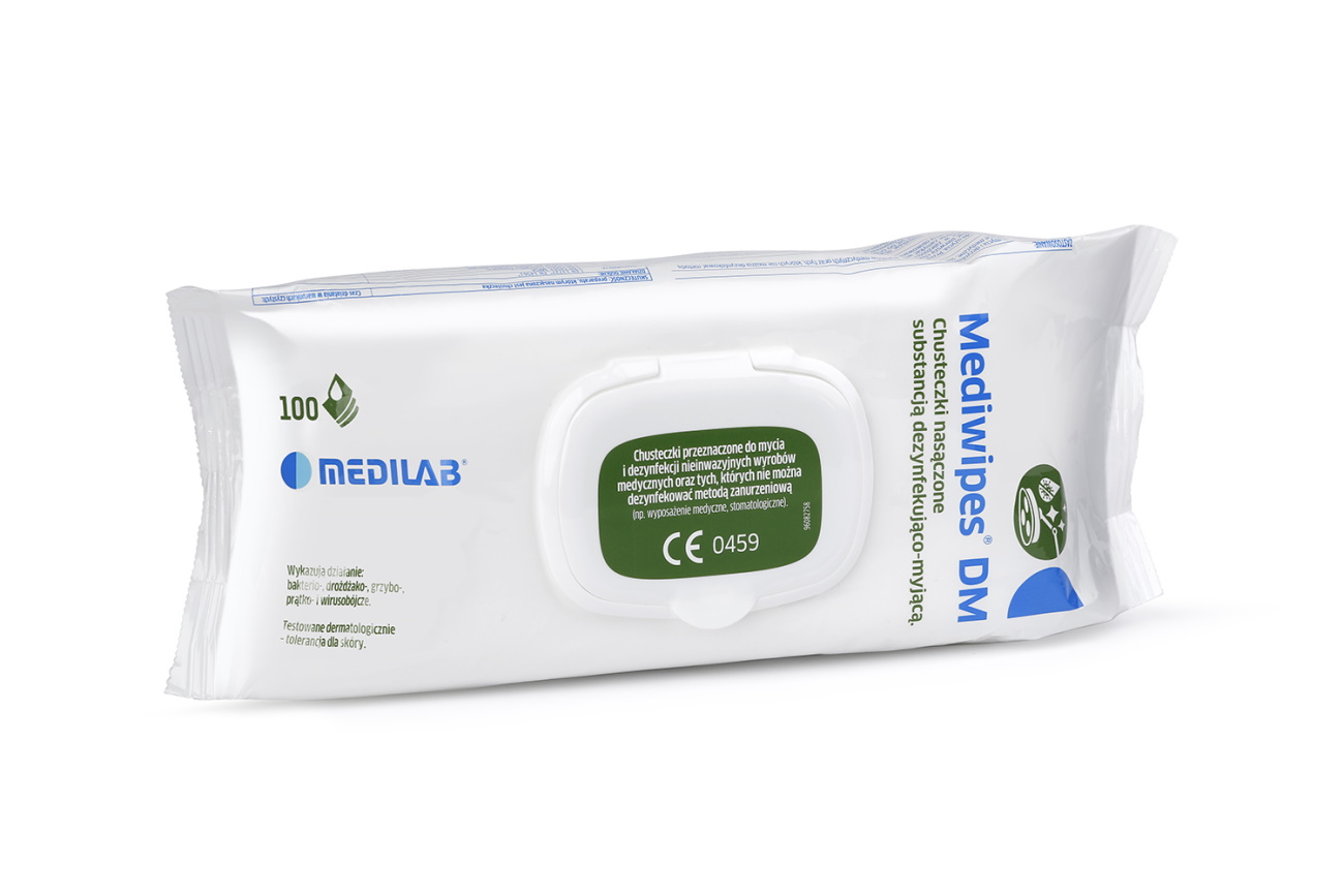 

Chusteczki do dezynfekcji Medilab Mediwipes 100szt