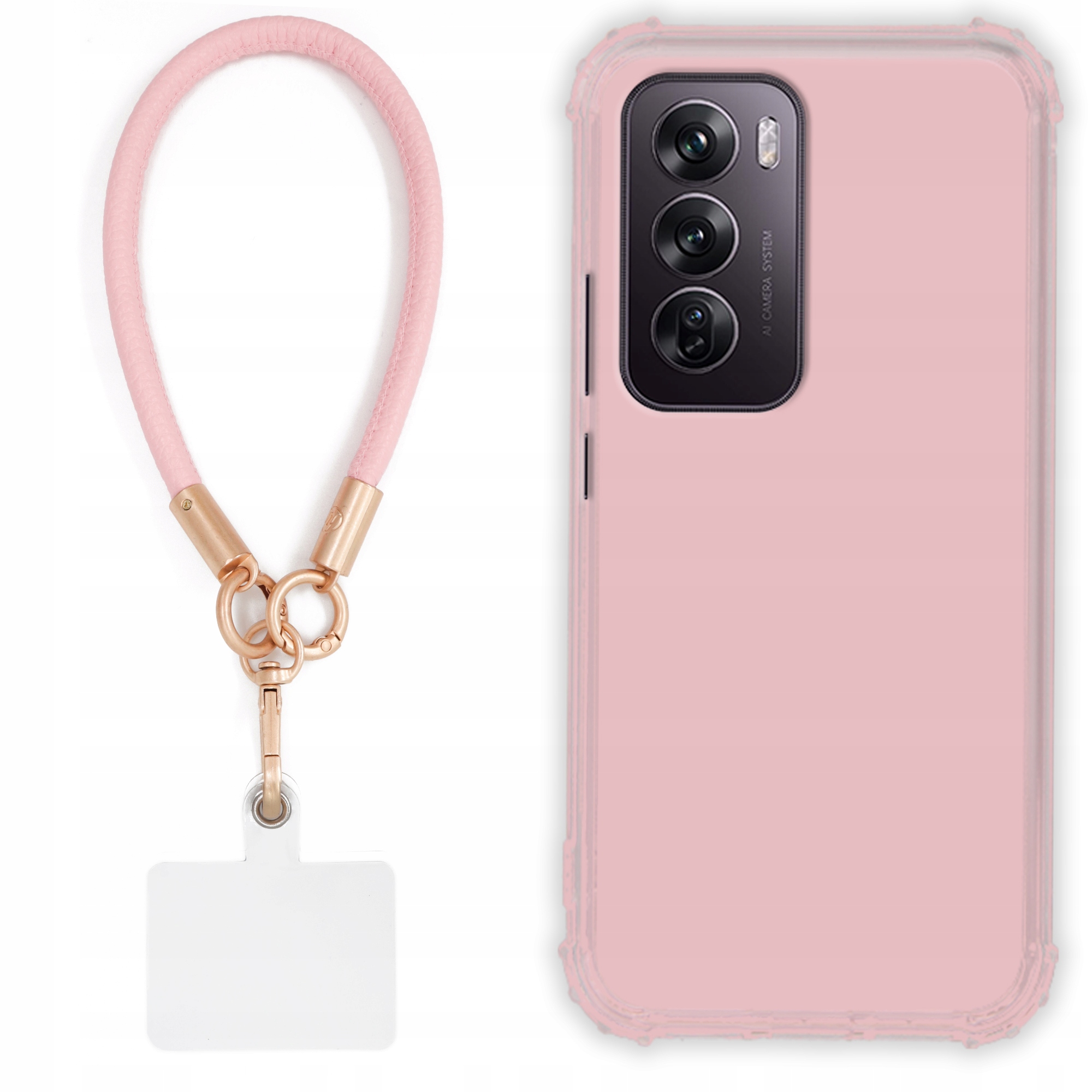 Puzdro Pre Oppo Reno 12 Pro Case Antishock Pinky Ružové Vodítko Sada Odolné