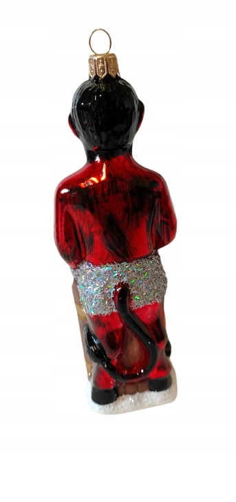 BOMBKI CHOINKOWE SZKLANE Diabeł z dziećmi 13cm Marka inna