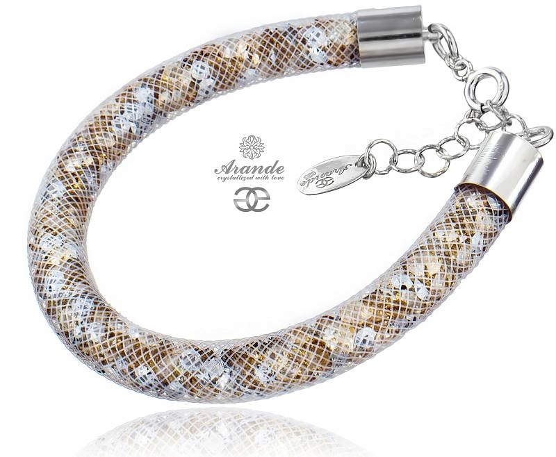 Náramek s krystaly Starlight Stříbro Arande