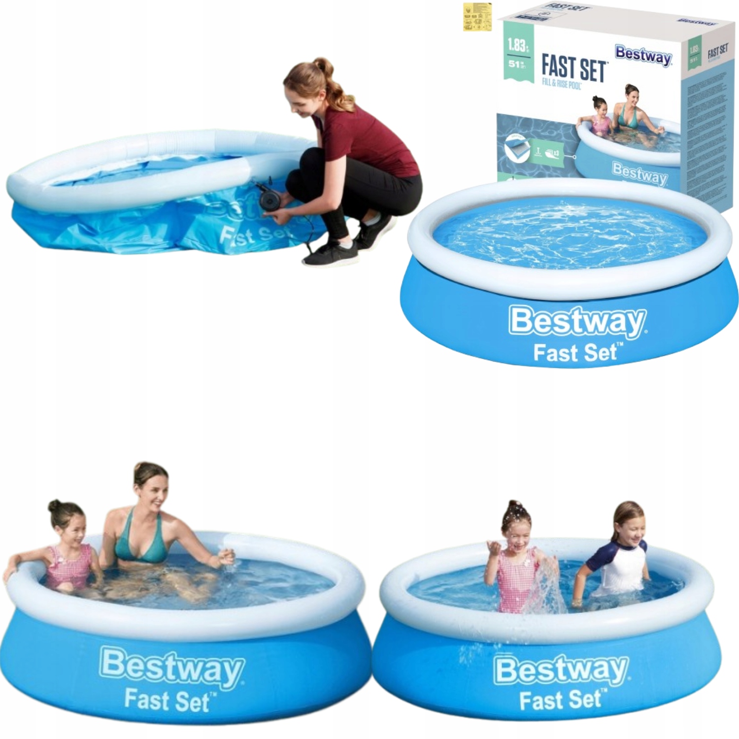 Basen ogrodowy rozporowy 183 x 51 cm Bestway 57392