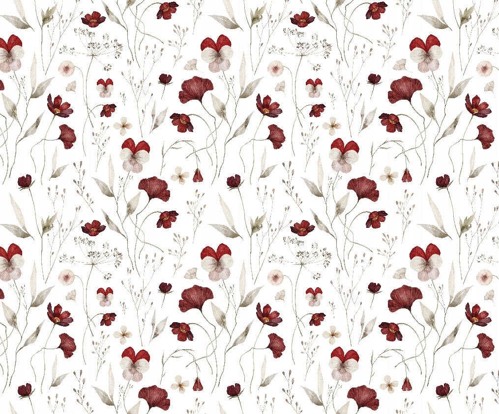 Fototapeta Bordové květy Vintage 300 x 250 cm struktura 350 g