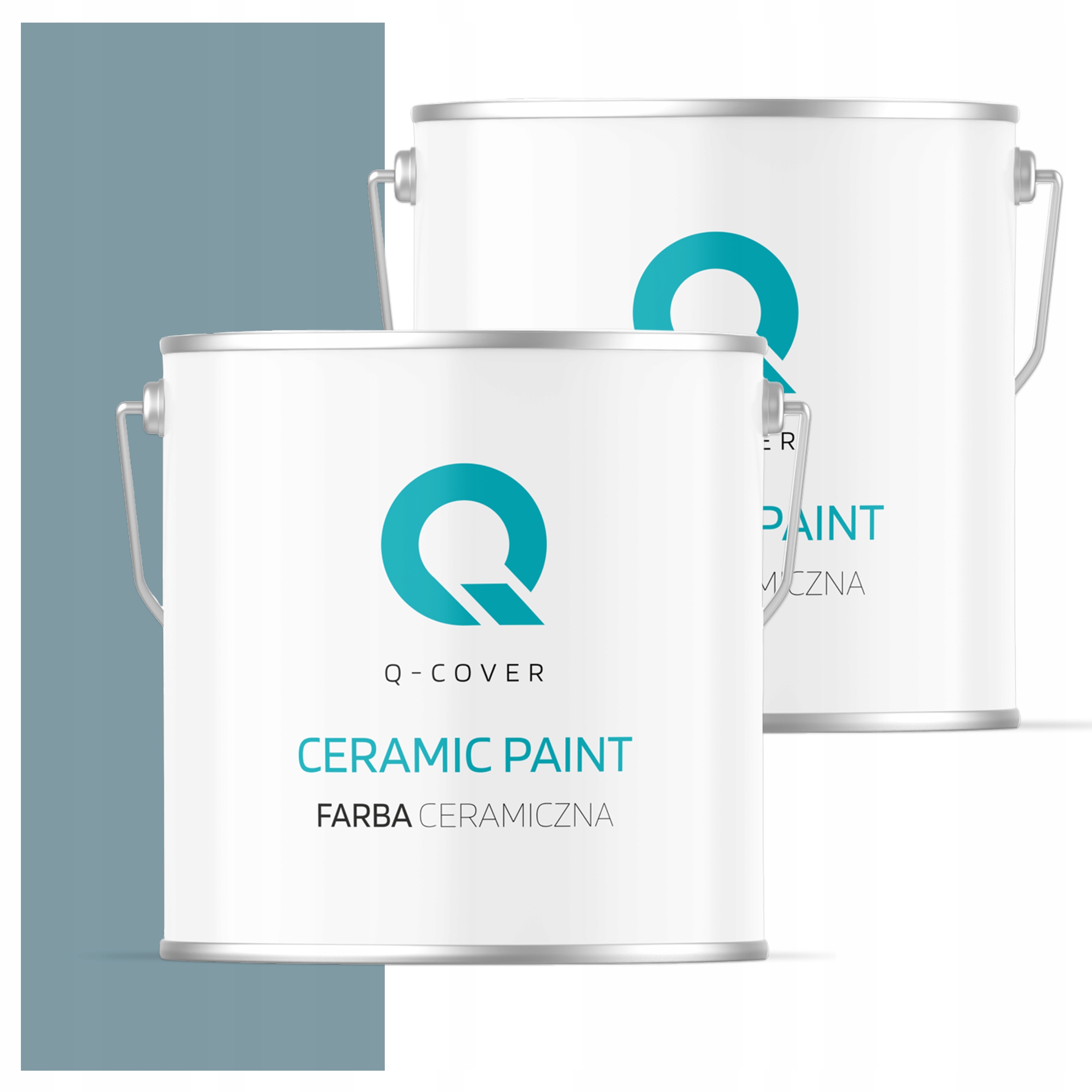 Keramická umývateľná farba do interiéru 5L Hlboká matná šedá platinová tmavá