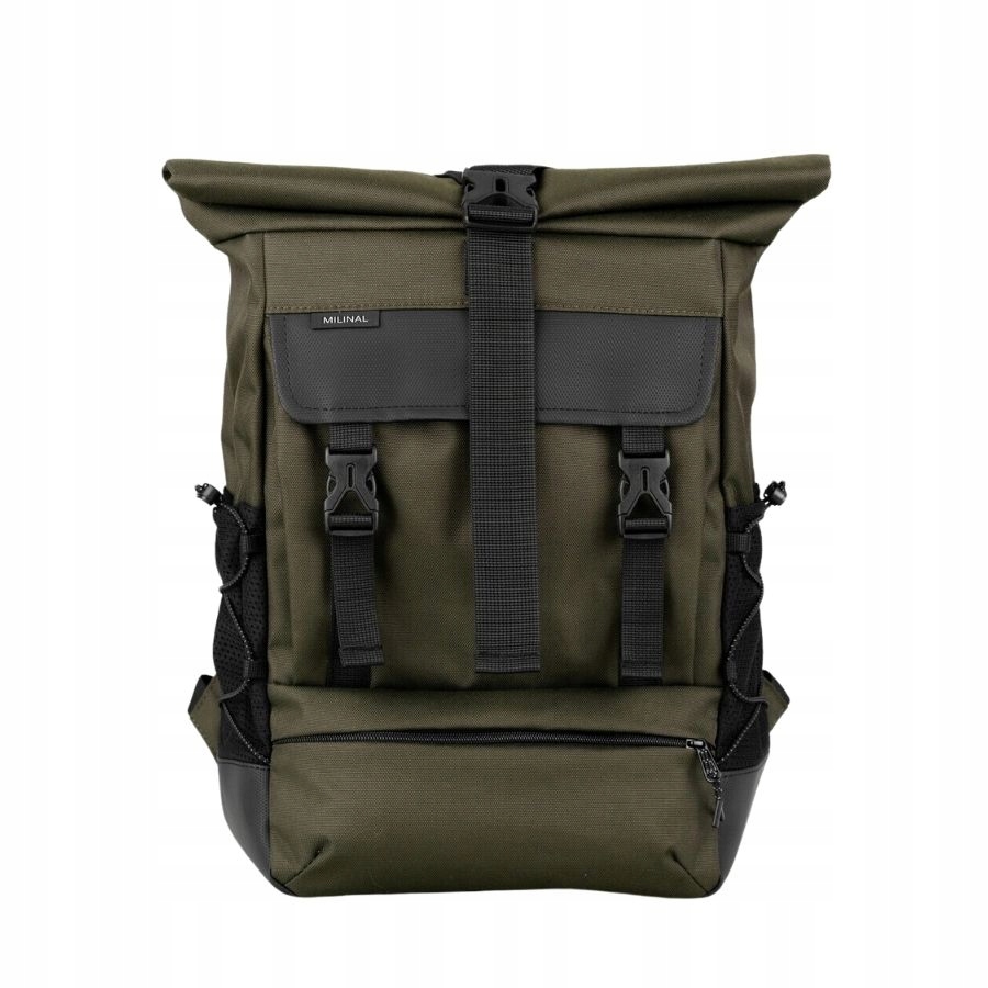 Rolovací batoh s přeskami Wide Light Milinal Khaki