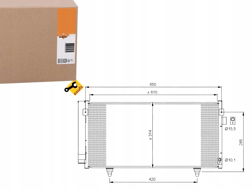 NRF35855 Kondenzátor Klimatizace Subaru Forester Asistent řidiče #33