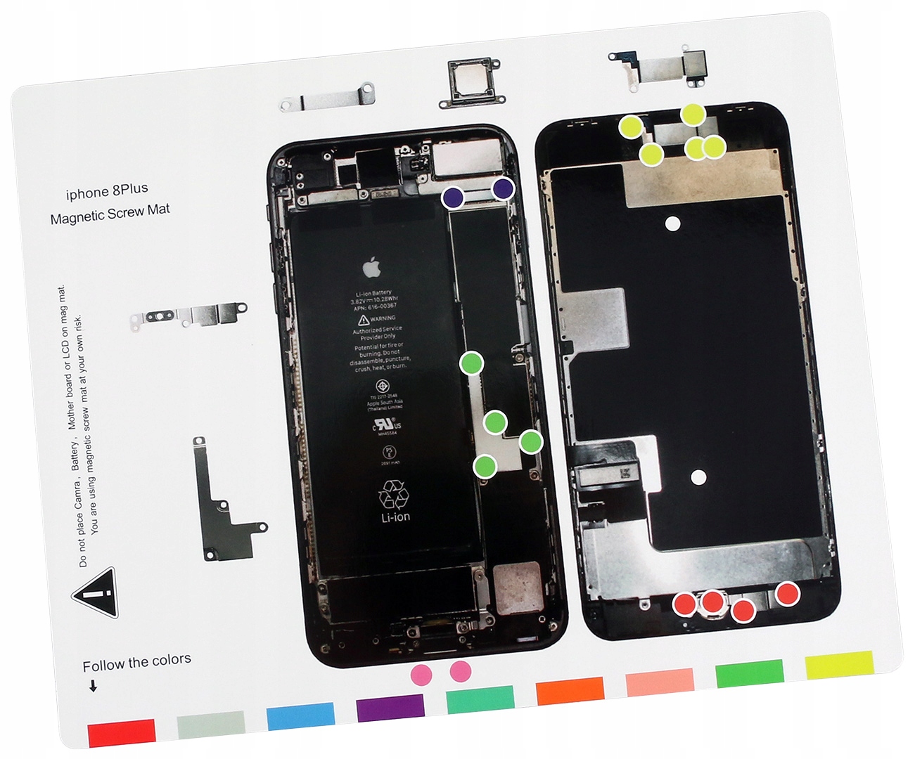 Mata stołowa YOUKILOON czarny 25 cm x 20 cm