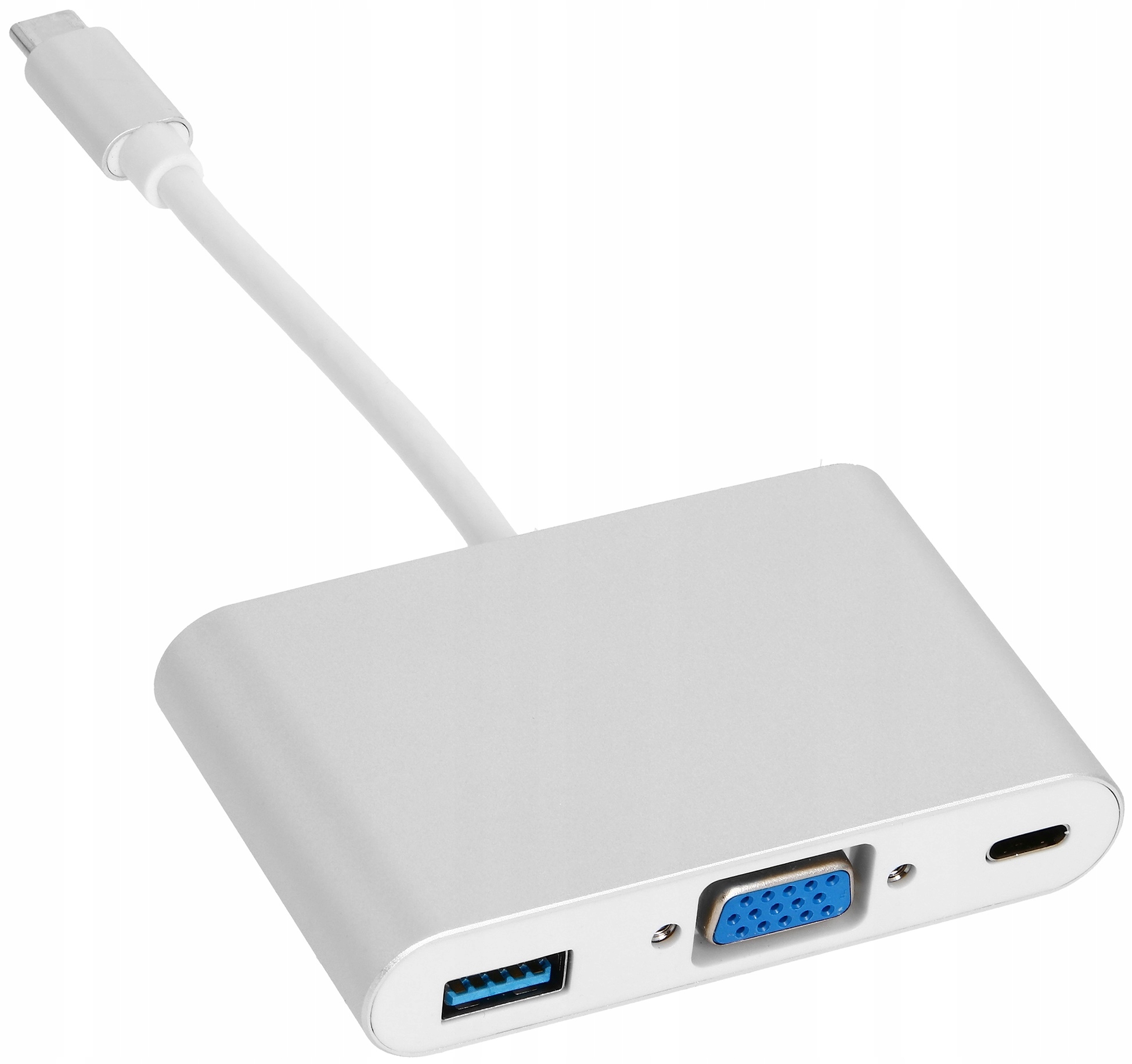 ADAPTER USB C VGA+USB 3.0+PD 4K HUB 3w1 MacBook Zastosowanie USB, FireWire