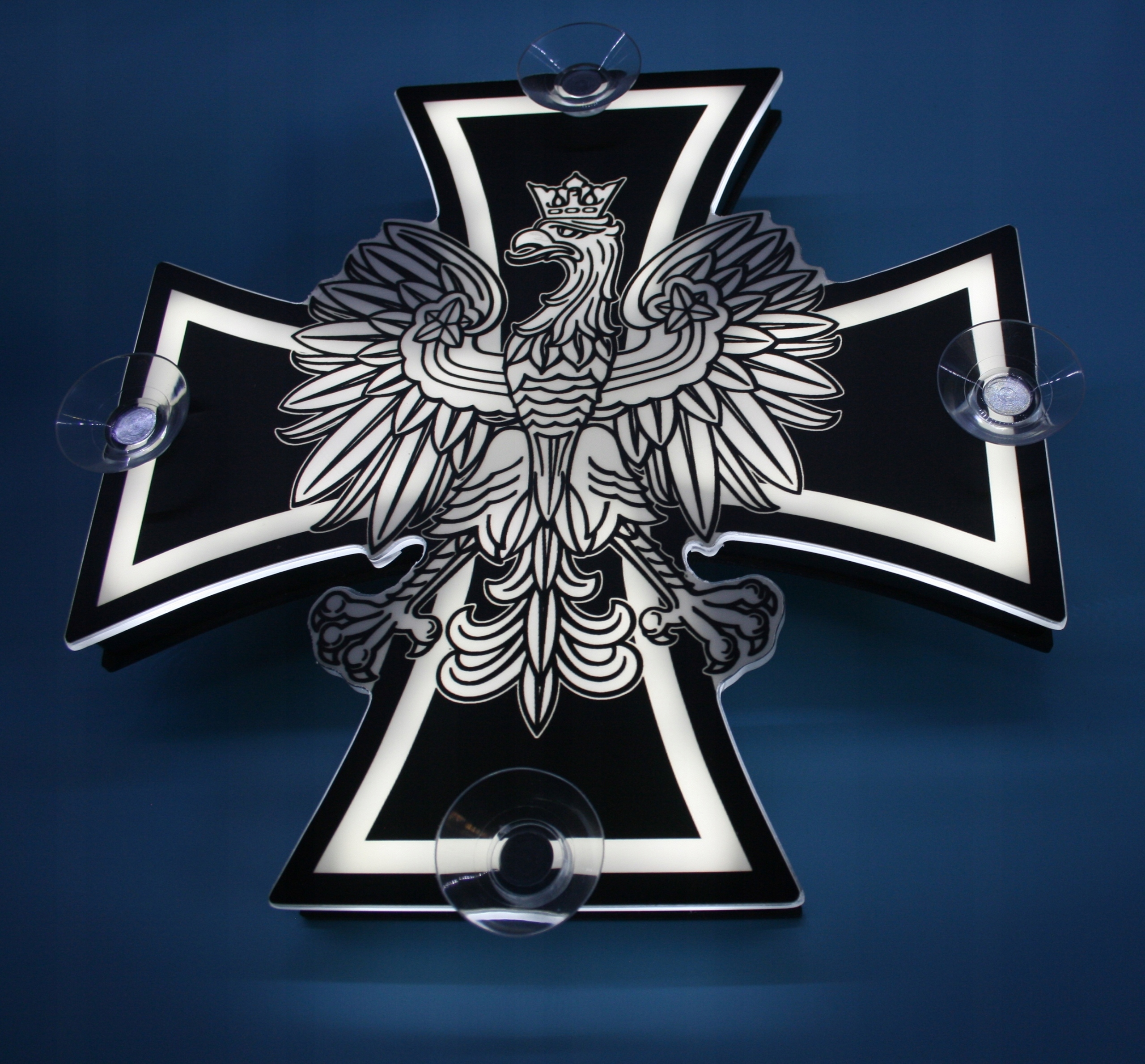 Табличка с подсветкой крест 440_ORZEL логотип TIR