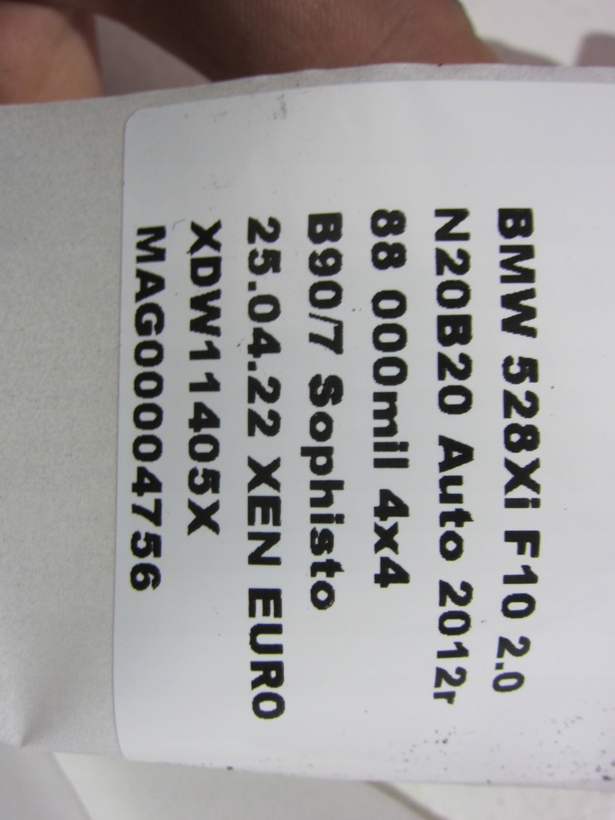BMW F10 F11 serbatoio LIQUIDO LAVAFARI 7269667