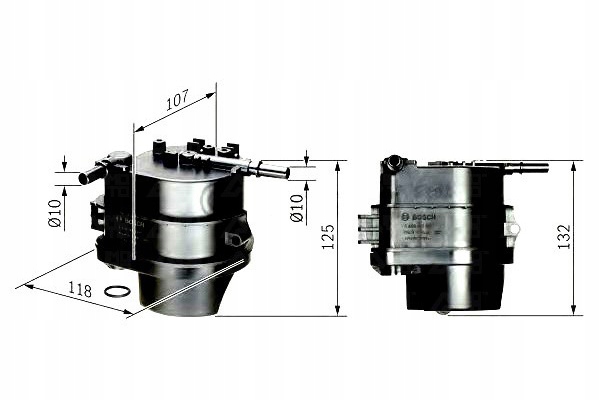 Bosch Palivový Filtr Citroen C1 C2 C3 Xsara 1,4HDI/F Asistent řidiče #28