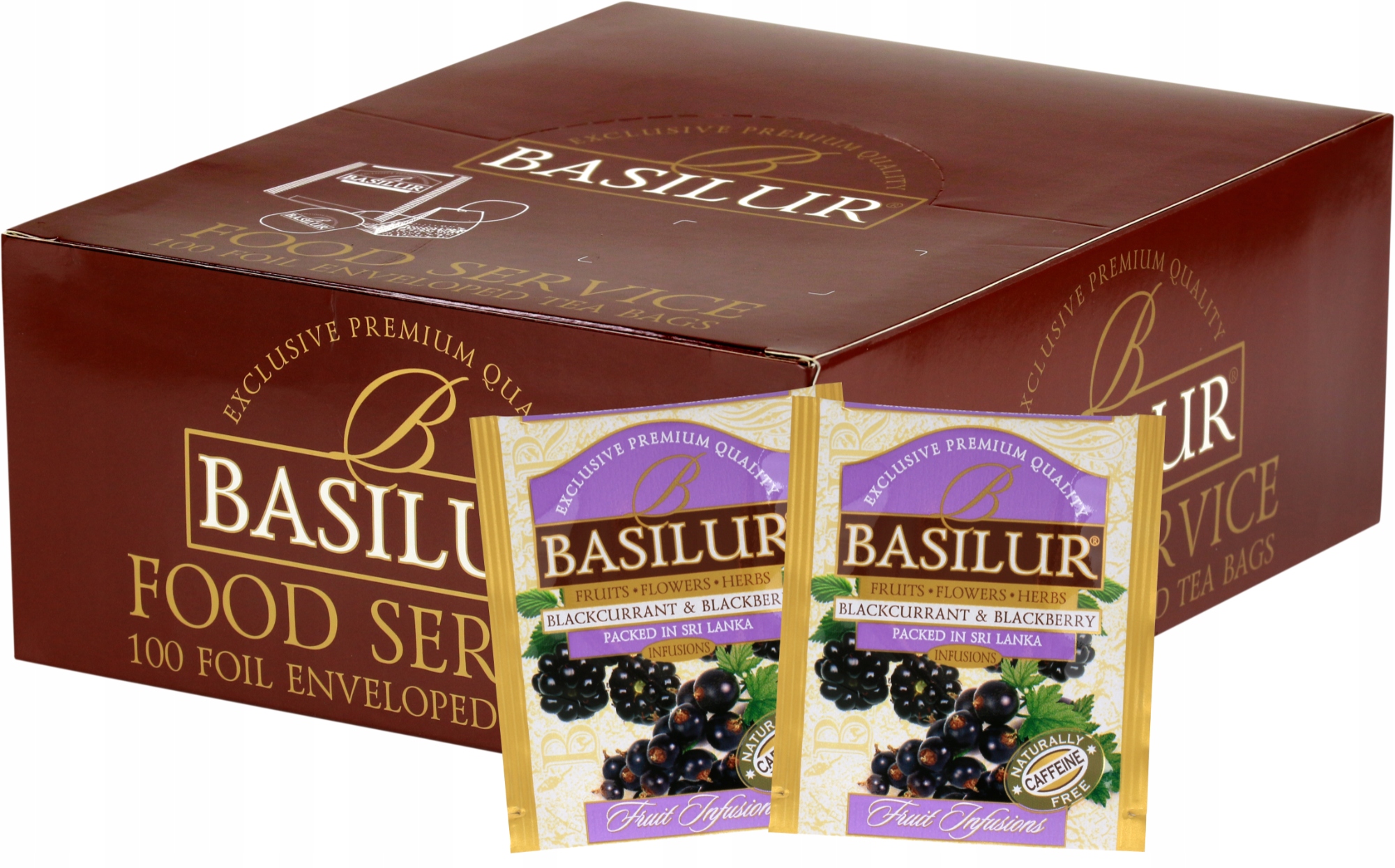 Levně Čaj Rybíz Ostružina expresní Basilur HoReCa 100 x 1,8 g