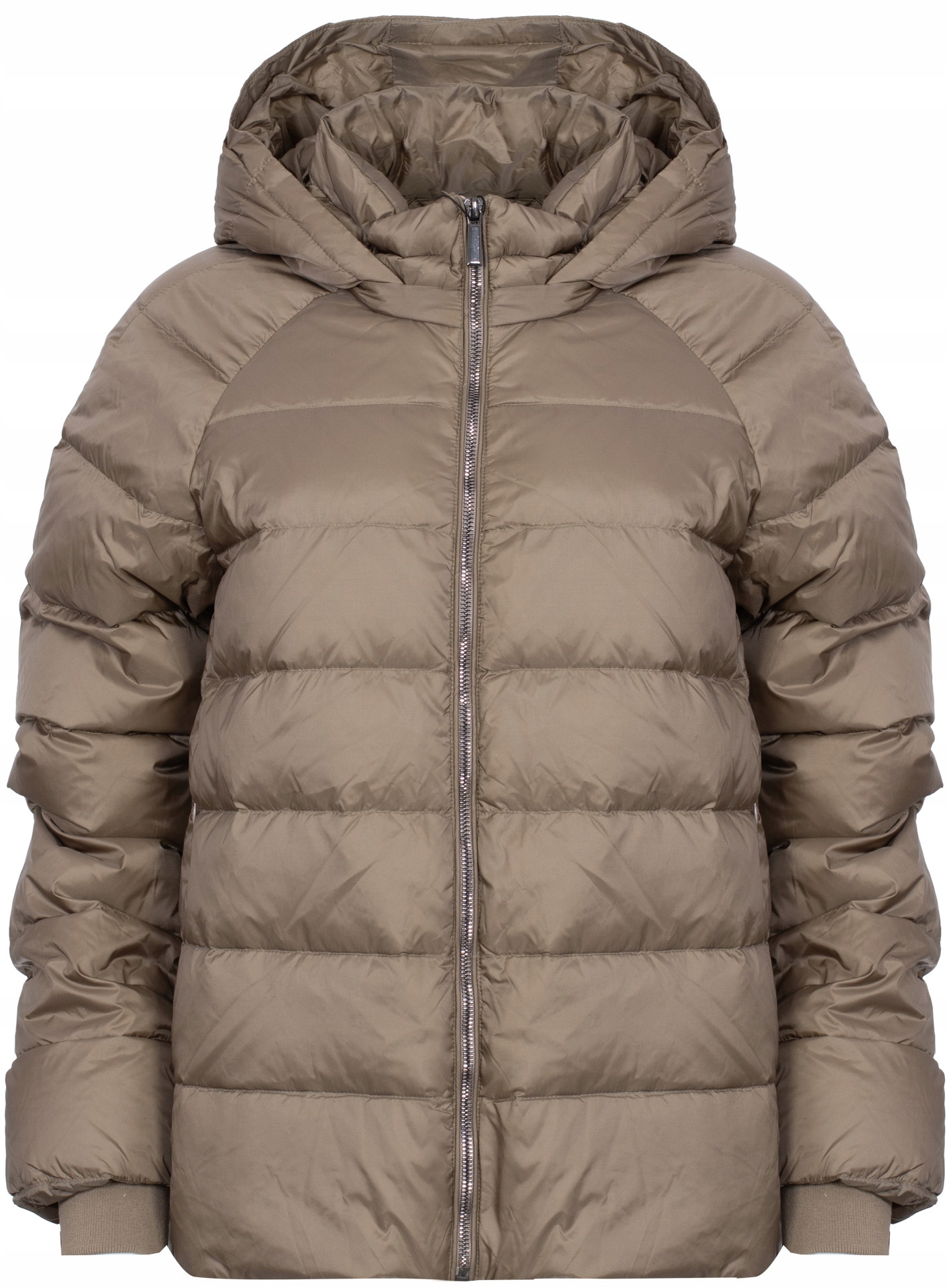 Romeo Gigli Dámská Péřová Bunda S Kapucí 01W24 G2337 Beige