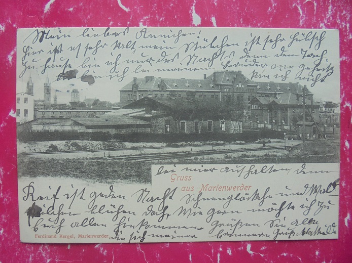 KWIDZYN MARIENWERDER STAROGARD DWORZEC KOLEJOWY PANORAMA 1901 RRR